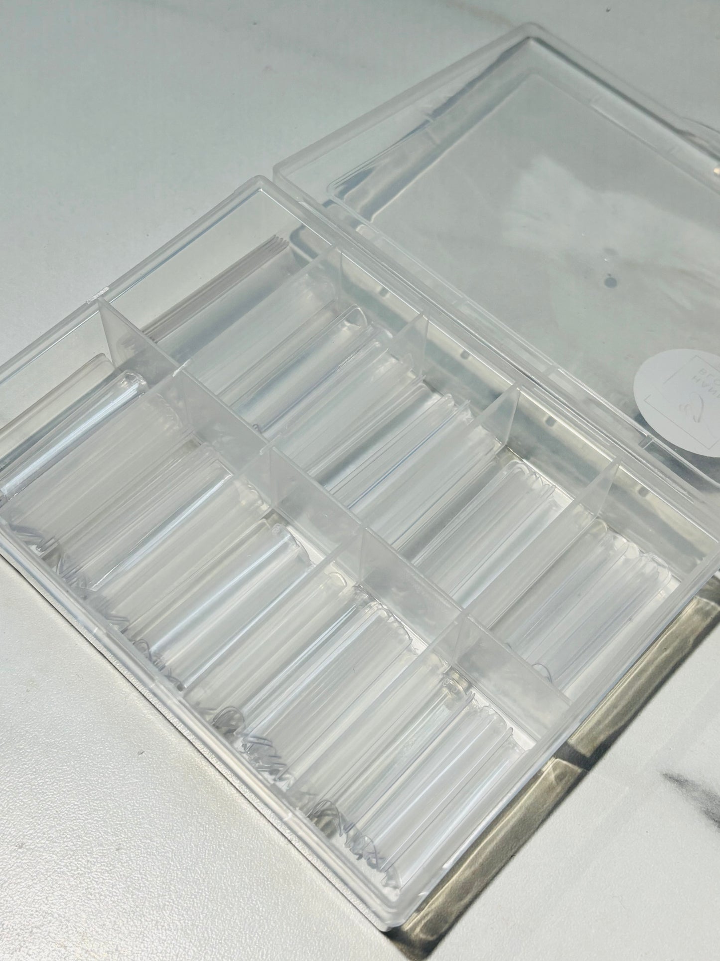 Capsules de rallongement transparentesl x100